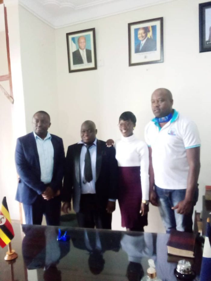 MYDEL Director meeting the Mayor Bunamwaya Division